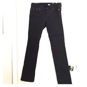 Jcrew matchstick black jeans