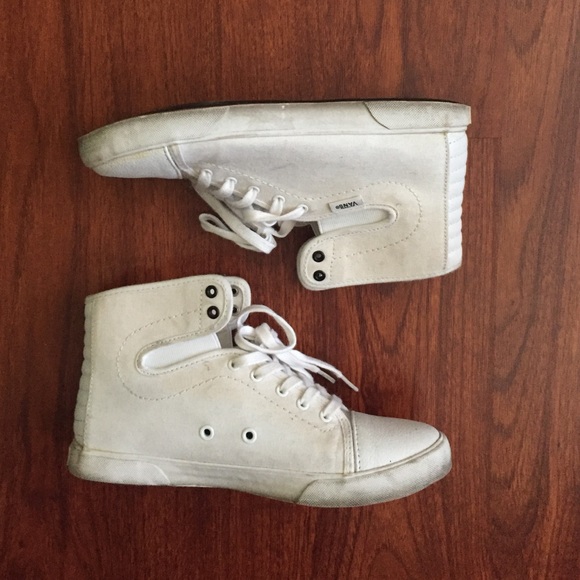 White Vans high tops