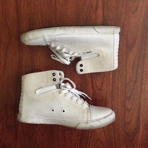 White Vans high tops