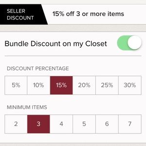 My closet discount!