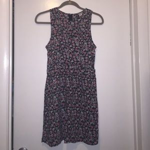 floral cut out dress