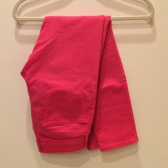 Hot pink cropped legging Jean