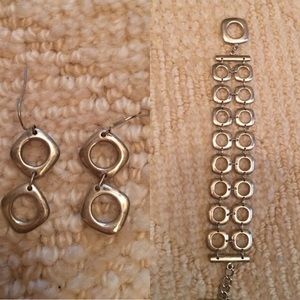 Tiffanys bracelet and earrings