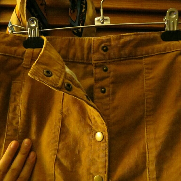 BDG Corduroy a-line high rise mini skirt