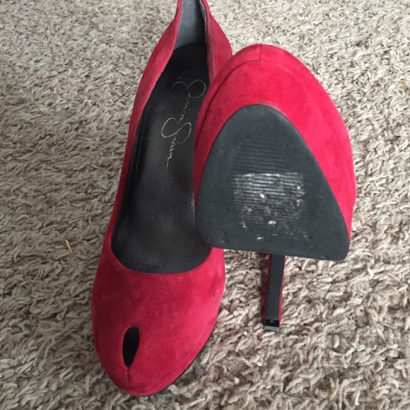 Red, Jessica Simpson stilettos