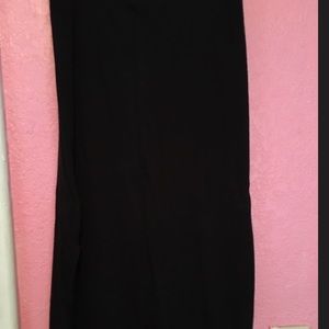 Black long maxi skirt