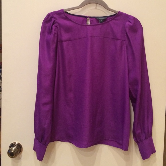 J Crew purple blouse