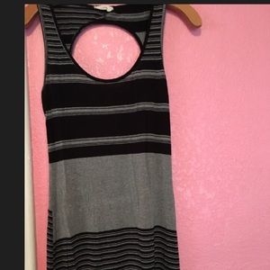 ‼️ Sold on Ⓜ️ercari  ‼️ Black and gray maxi dress