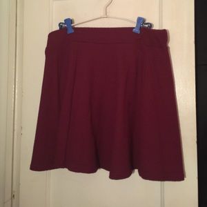 Burgundy Circle skirt