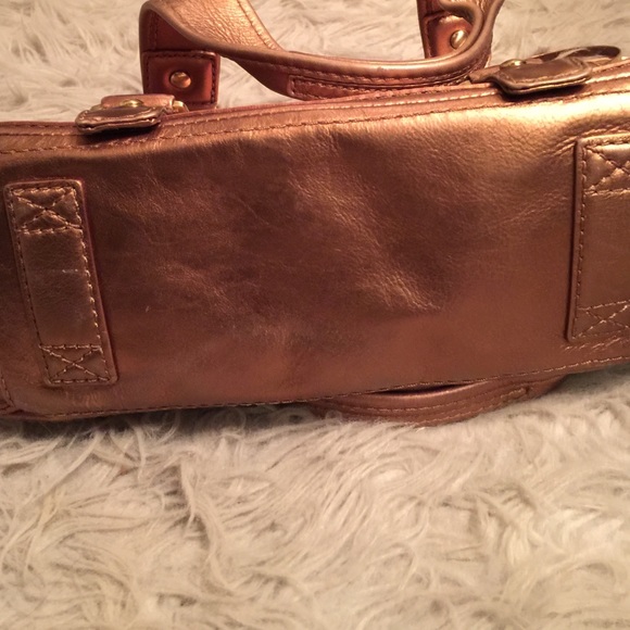 Authentic Michael Kors Metallic Satchel - Picture 3 of 4