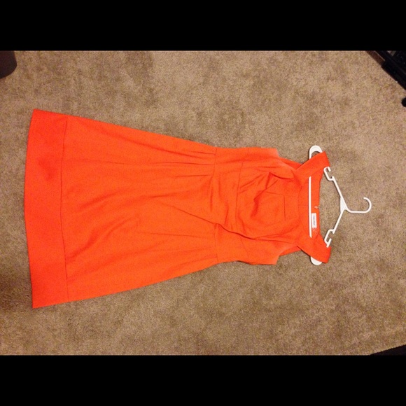 Orange Calvin Klein dress