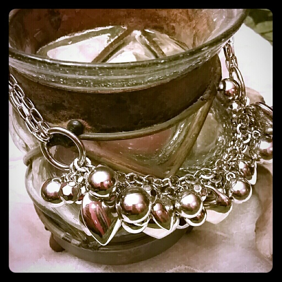 Silver Hearts Necklace