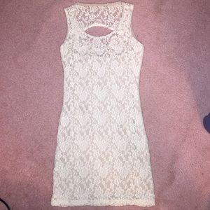 Cream lace dress