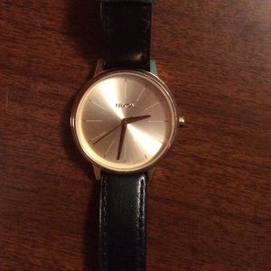 Nixon black and gold Kensington women's watch