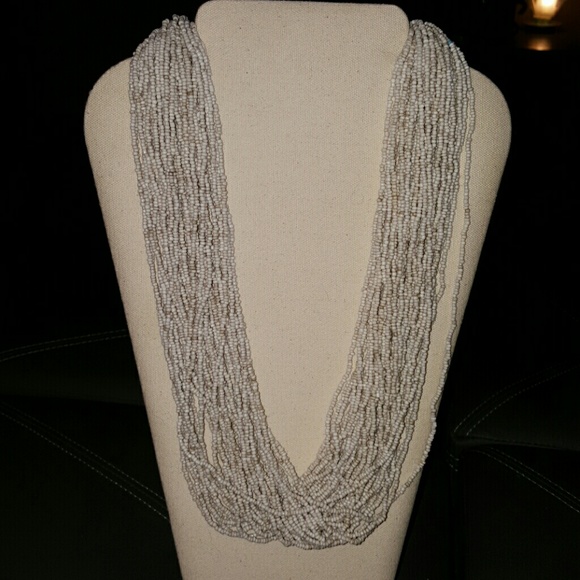 Beaded statement necklace