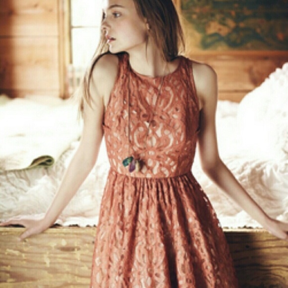 Rare Anthropologie Mariposa Lace Dress - Picture 3 of 4