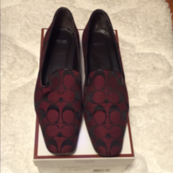 Coach Shoes - Coach Uma L Logo Wine Chestnut shoes loafers 8.5
