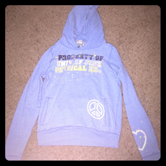 Baby blue Victoria's Secret PINK sweatshirt
