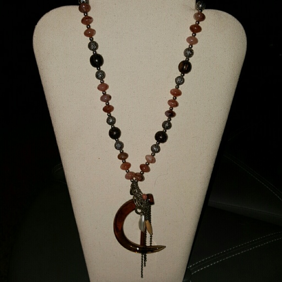 Long statement necklace