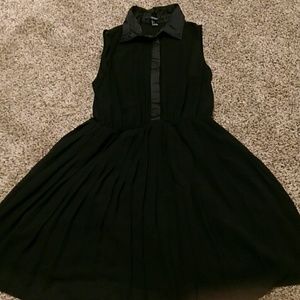 Black button up dress