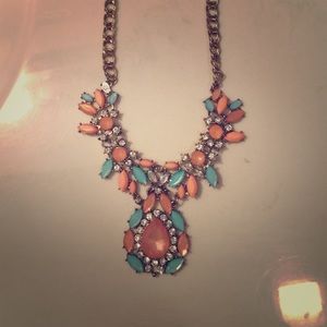 Coral and Mint Necklace!