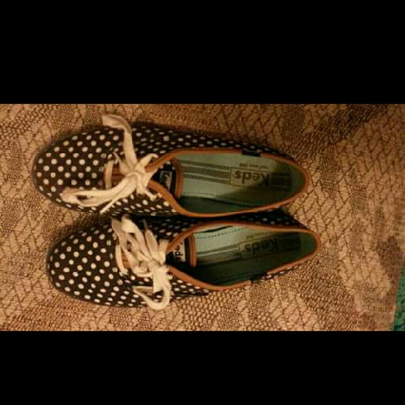 Polka dotted keds
