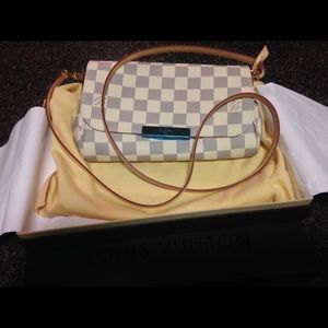 Authentic  LV Favorite PM Damier Azur