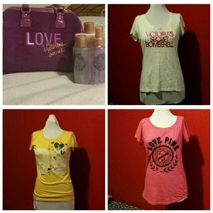 Victoria Secrets Bundle Shirts and Tote