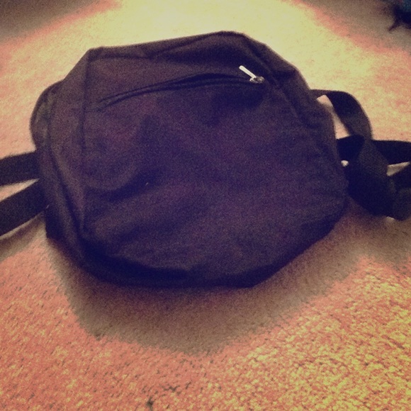 Black mini backpack