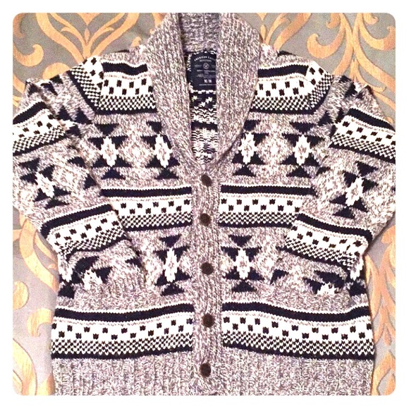 American Eagle Wool Shawl Collar Cardigan