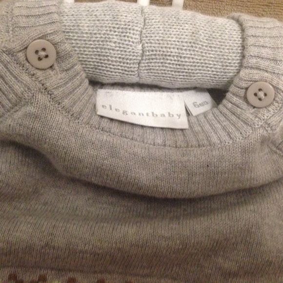 Elegant Baby Christmas Sweater and Legging Set - Picture 3 of 3