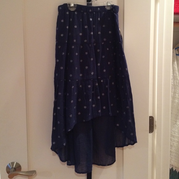 Old Navy high low skirt dark blue