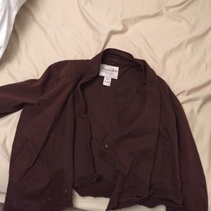 Brownish reddish flowy jacket