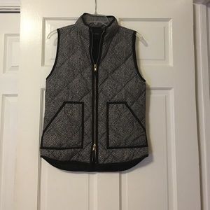 J Crew Patterned Puffer Vest