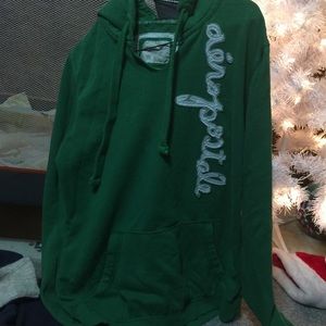 Ae hoodie green size xl
