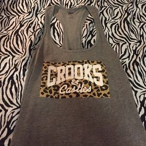 Crooks & Castles gray tank top