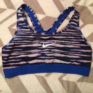 Nike Dri-Fit Zebra Print Active Sports Bra