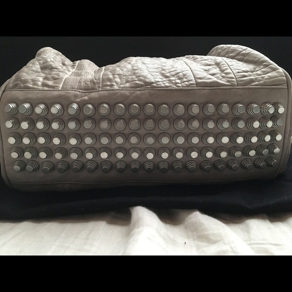 SOLD ALEXANDER WANG Gray Leather Rocco Duffel - Picture 2 of 4