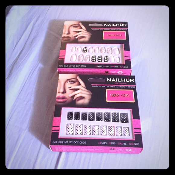 💜 Brand new Nailhur nails, 2 sets 🔥