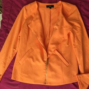 a coral blazer