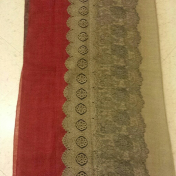 Maxi Oversize scarf in Burgundy 180x100cm