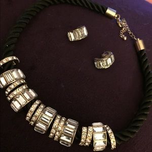 Set of necklace and earrings