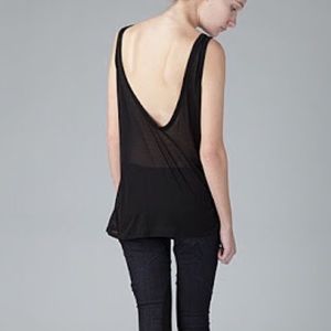 Alexander wang T low scoops back tank- size S