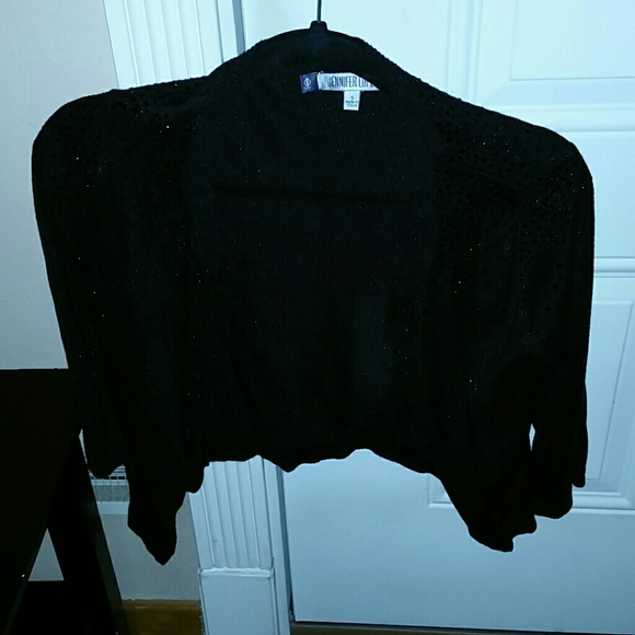 Crop evening cardigan