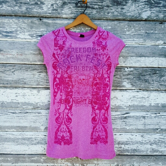 Pink Rocker Tee - Picture 1 of 4