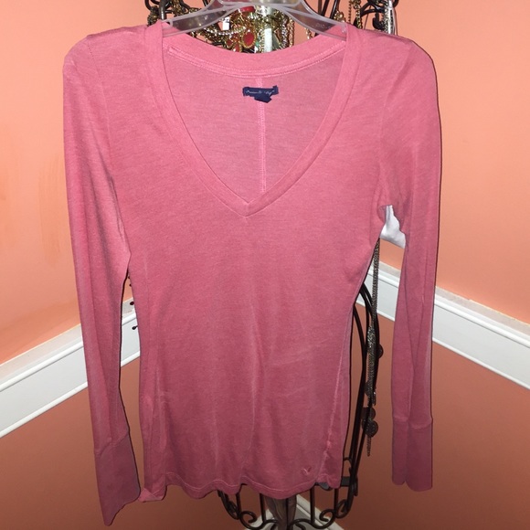 Long sleeve American eagle T