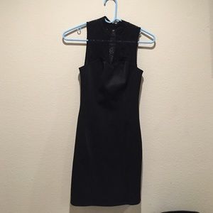 Little Black Lace Bodycon Dress