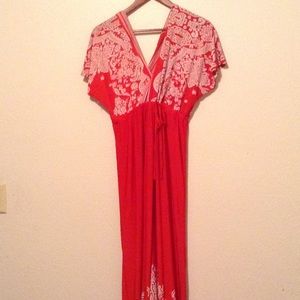 Kimono Maxi Dress Jr. plus, Women's 16/18