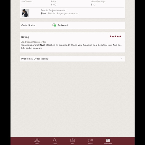 😍💖POSH FEEDBACK!!!!!!TOP RATED SELLER!!!!!!💖😍 - Picture 3 of 3
