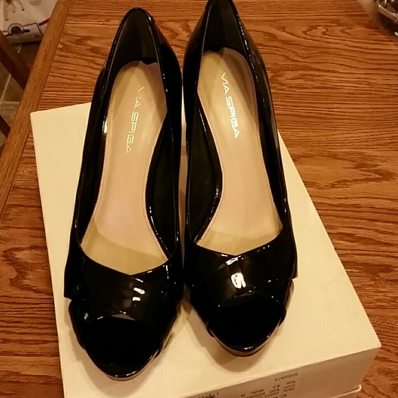 Via Spiga black heels